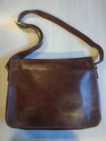 Sac bandoulière Raffaello Firenze cuir marron Made in Italy 