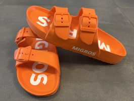 Sleepers Tongs Migros orange taille 38/39 état neuf