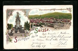 Litho St.-Gallen, Monumentalbrunnen und 