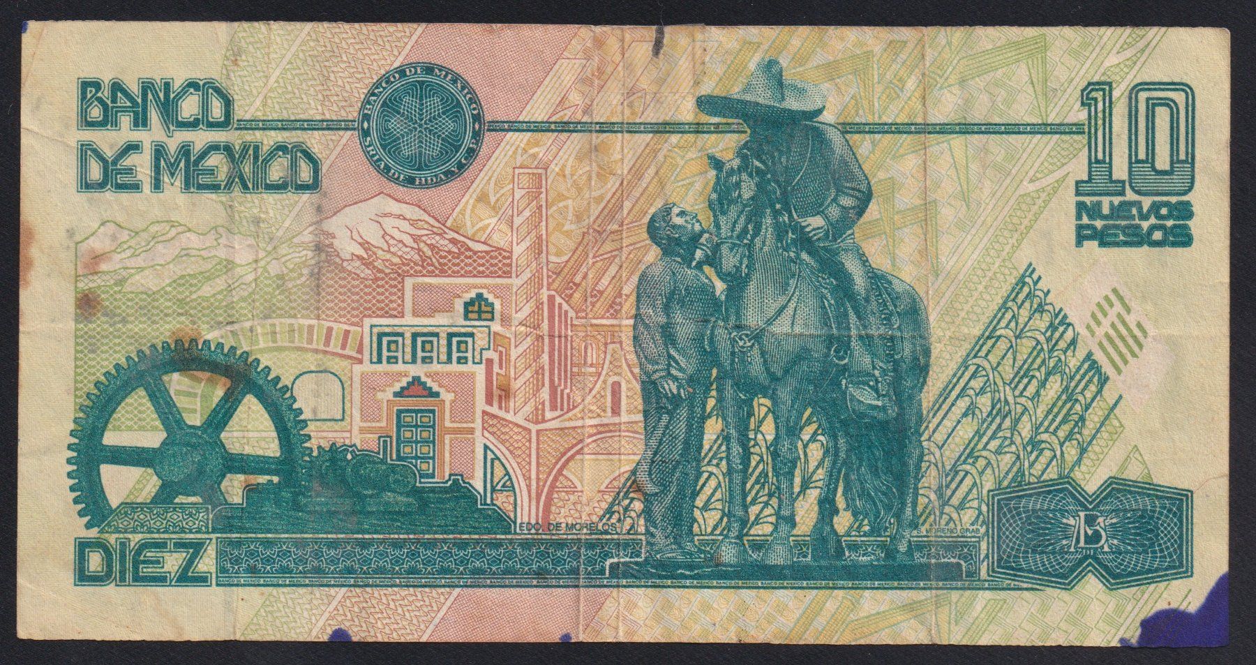 Billets de banque: Mexico 10 Pesos 1992 – D'occasion à Brugg AG par banknoten_muesli 1