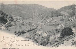 St.Ursanne-Karte gelaufen 1901