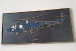 Alte Lynx Navy Helikopter-Plakette für Sammler
