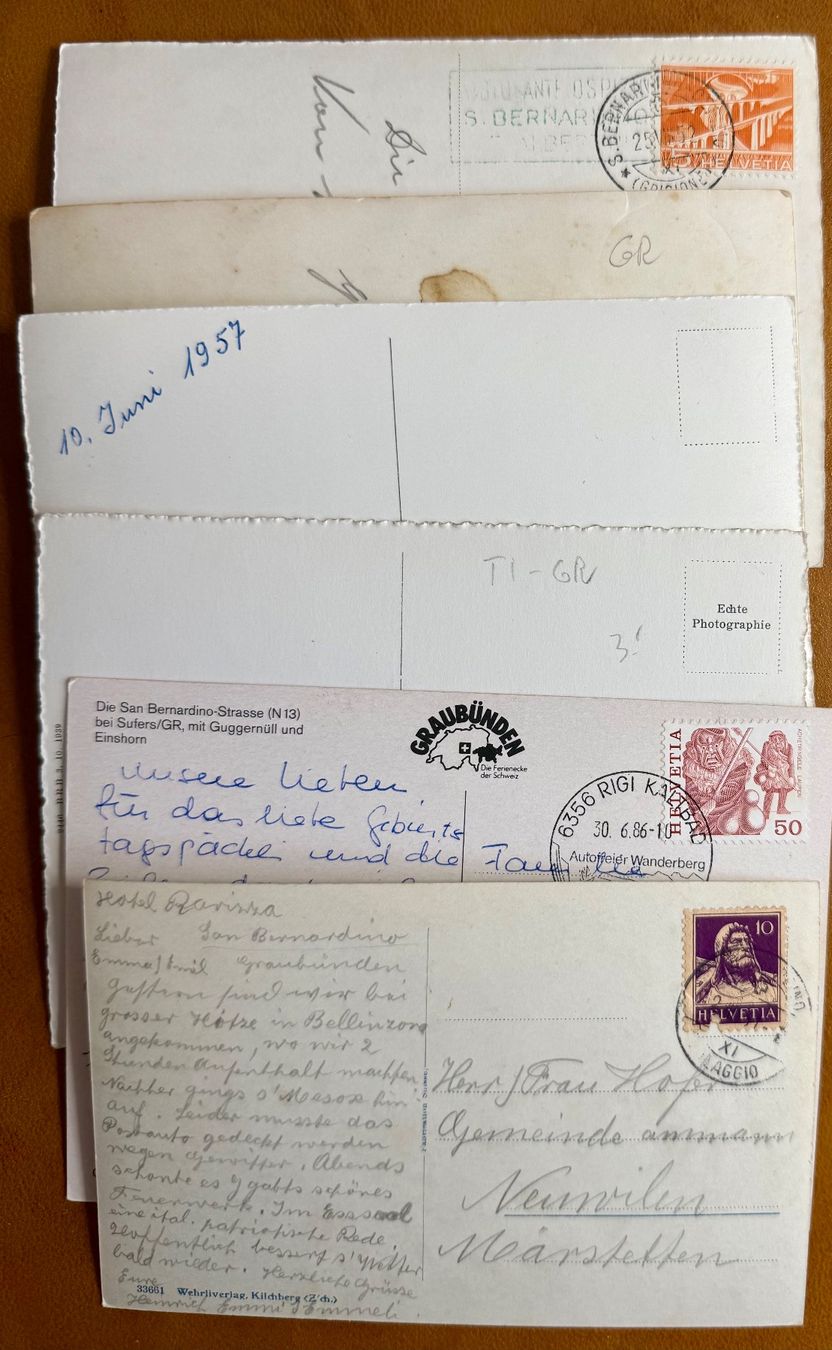 Cartoline postali: St. Bernardino - 6X AK – Usato da Lutry venduto da Ediego 2