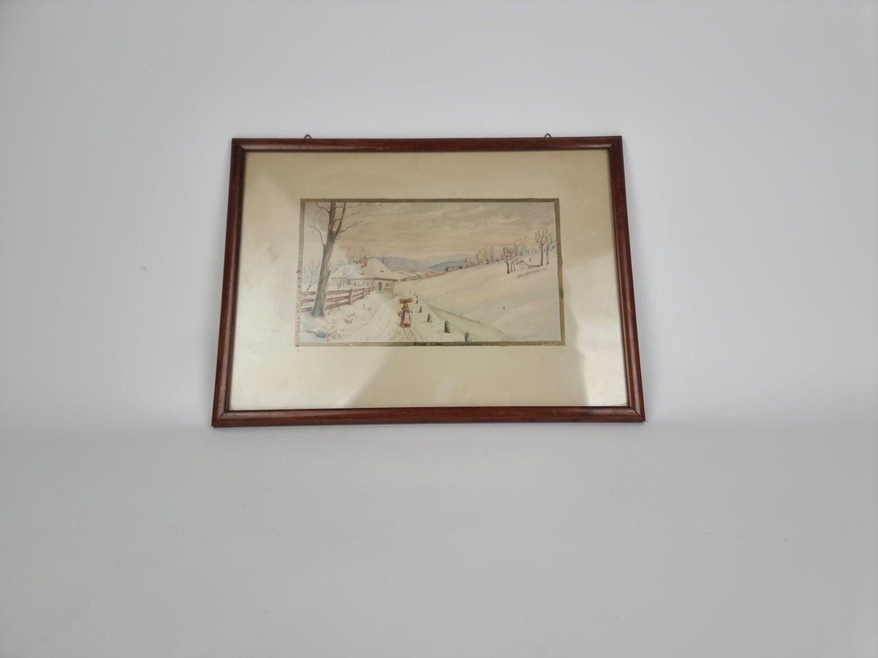 Dipinti: Vintage Winterbild von 1916 – Usato da Urtenen-Schönbühl venduto da Restwert_Schoenbuehl