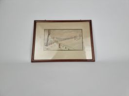 Vintage Winterbild von 1916