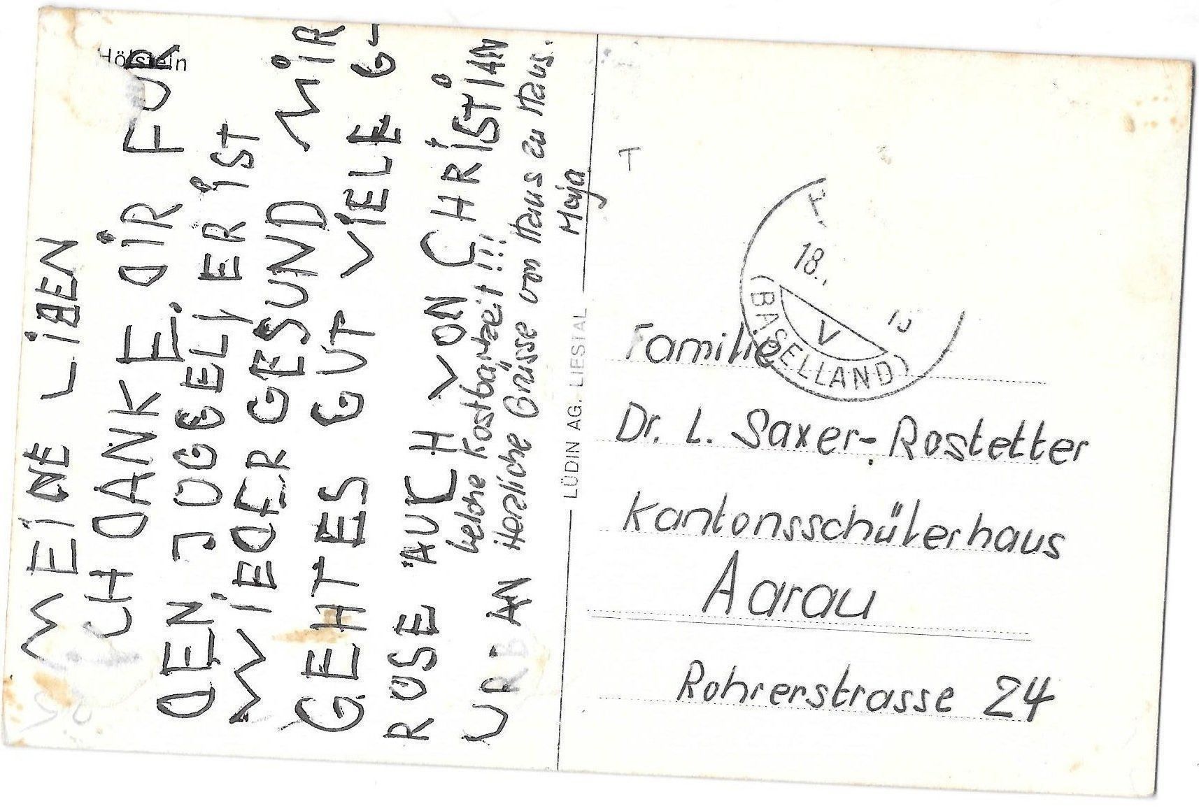 Cartoline postali: Hölstein Teilansicht – Usato da Olten venduto da clotaldi 1