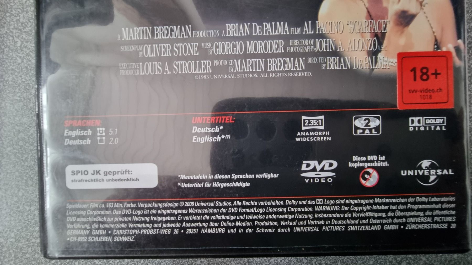 Tutti i DVDs: DVD Scarface / Al Pacino – Usato da Oetwil am See venduto da fineli2 1