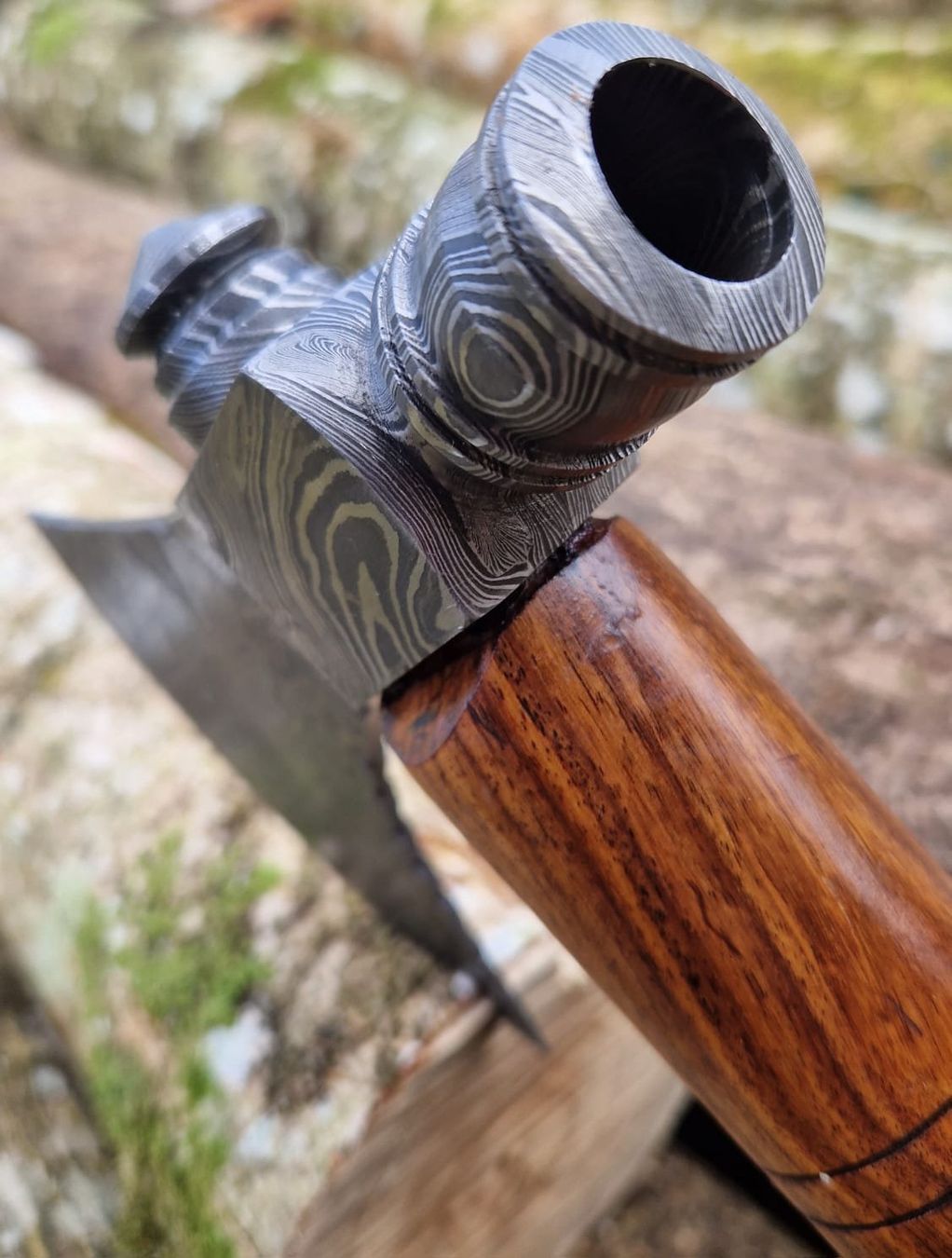 Militärmesser: Tomahawk Damast – Neu und originalverpackt aus Dorf von Messer-Schweiz 4