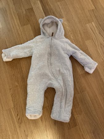 Baby Overall gefuettert gestreift gebraucht