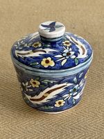 Vintage Zuckerdose Jerusalem Keramik