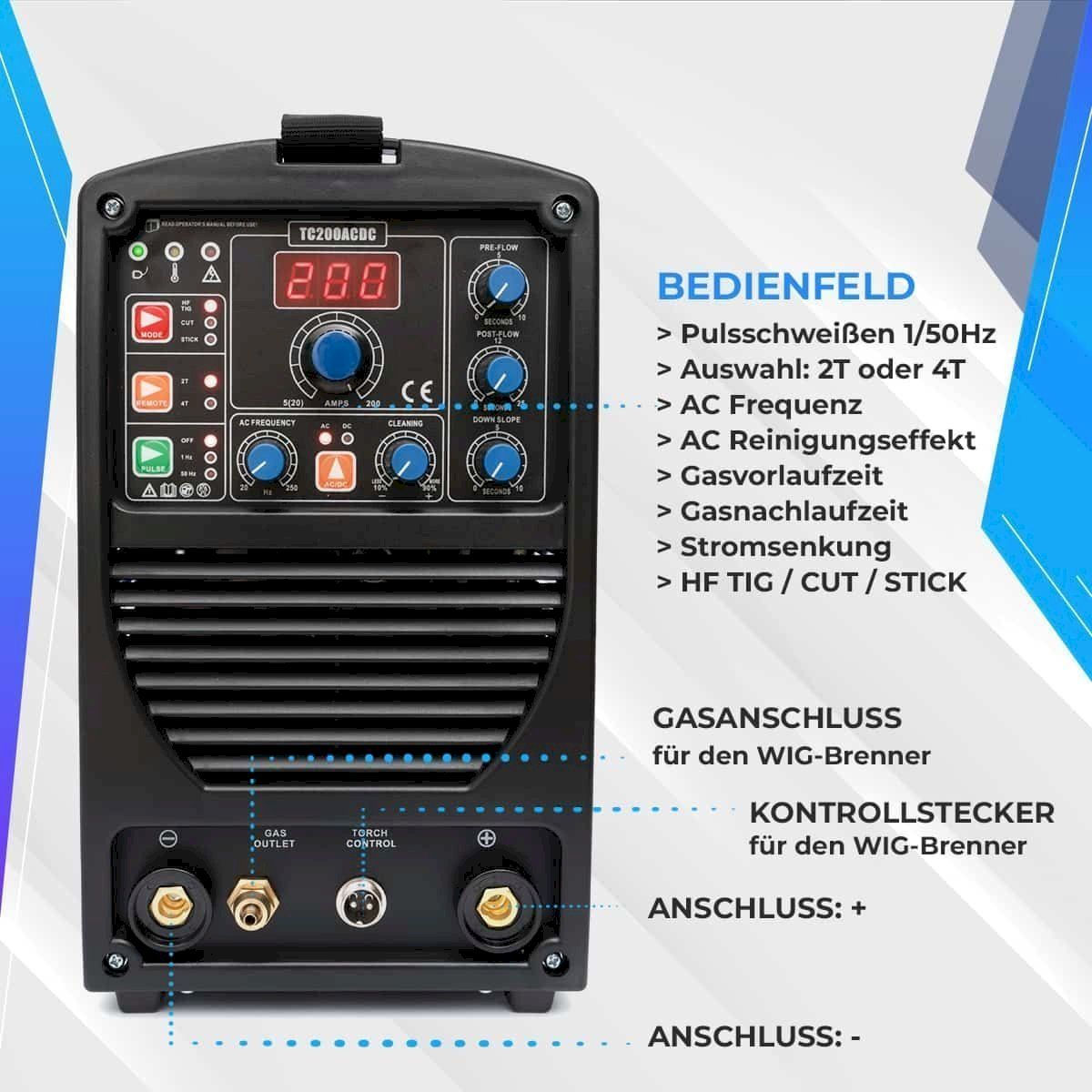 Postes à souder: IPOTOOLS TC200ACDC Schweißgerät & Plasma – Neuf avec emballage d'origine à Bottighofen par zaap 8