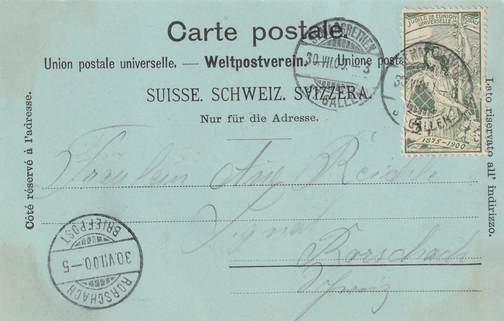 Cartoline postali: St. Margrethen – Usato da Rorschacherberg venduto da fratovi2 1