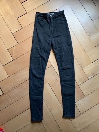 High Waist Skinny Jeans schwarz - 34