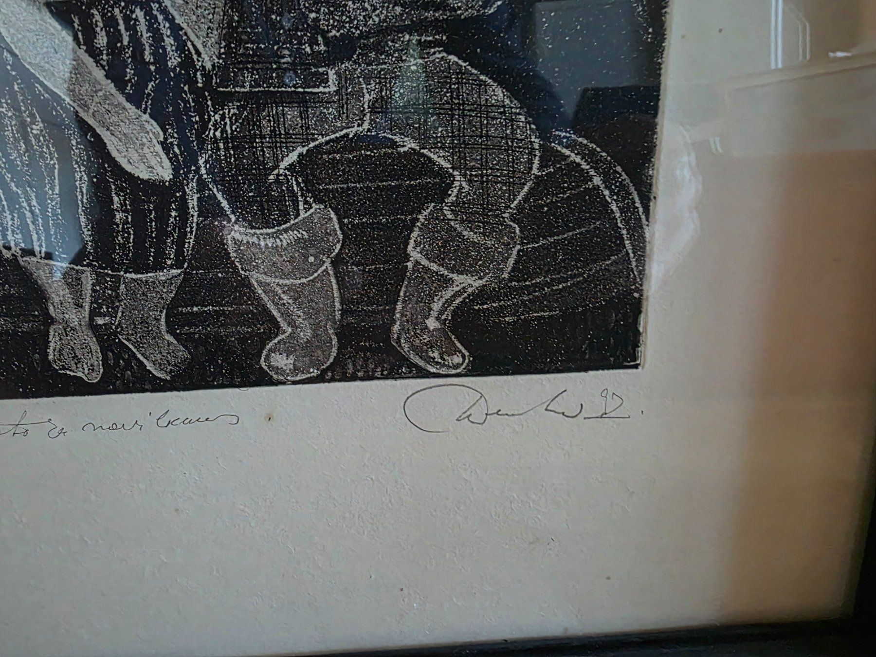 Foto & Immagini: Bild Lithografie Holzschnitt signiert – Usato da Walterswil BE venduto da Lonitti 5