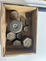 Gewichtsstücke-Set alte Eisenmasse verschiedene Grösse(I28)