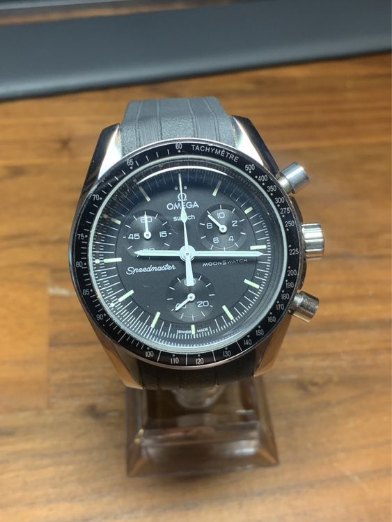 Moonswatch Edalstahlcase-Mod Swatch x Omega (Gebraucht) in Auenstein ...