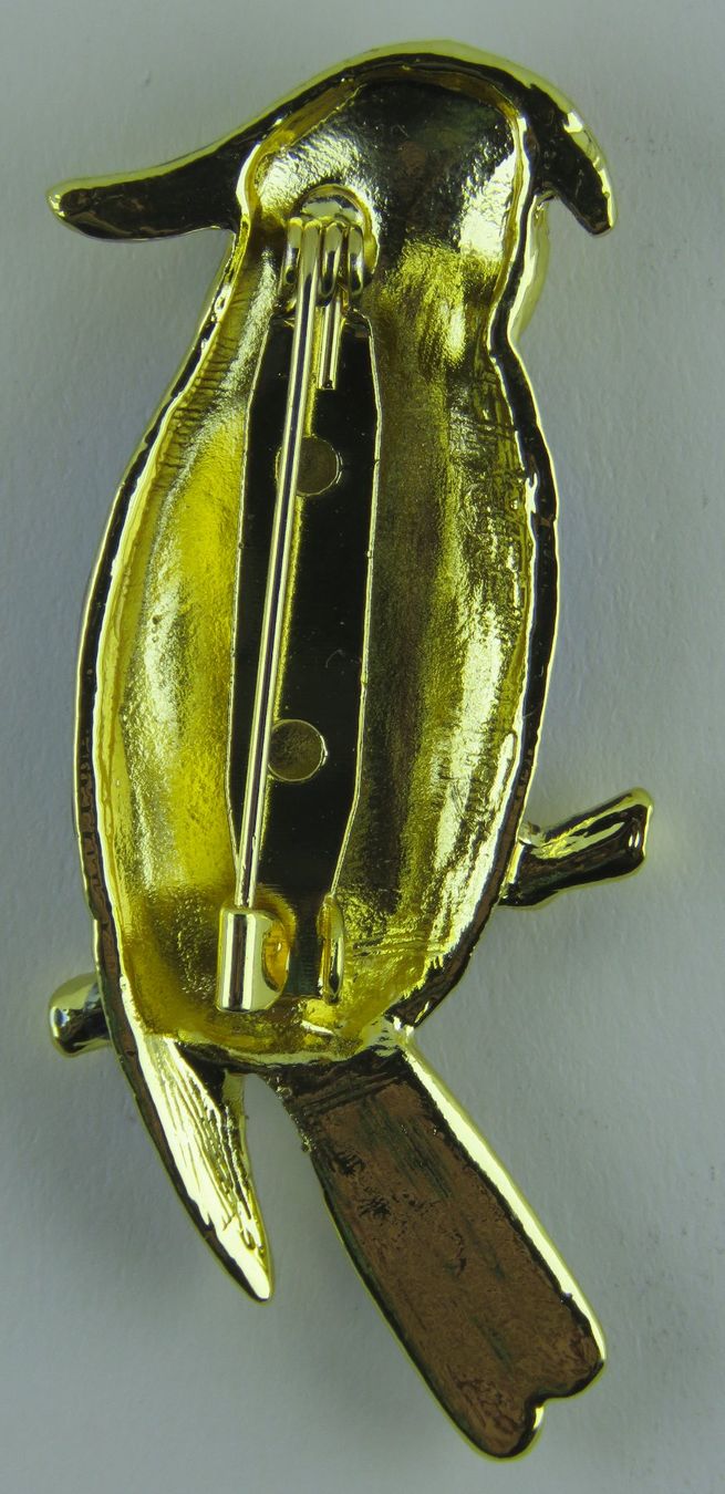 Spille & Fermagli: Brosche - PAPAGEI mit Glitzersteinen - Neu - 6x2,7cm – Nuovo e nell'imballaggio originale da Grenchen venduto da Yamahwildstar16 2