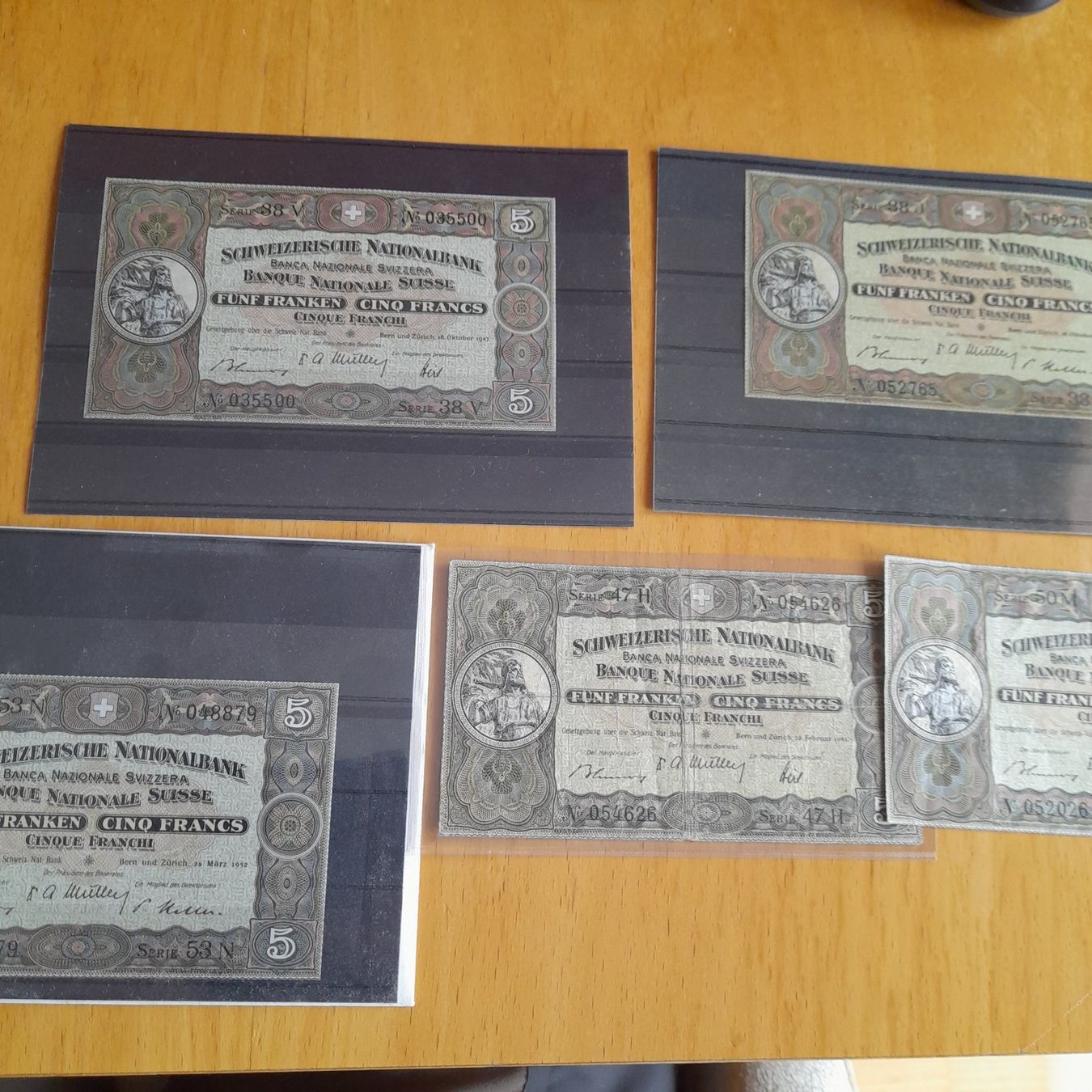 Banconote: 5 Franken Banknoten, 6 Stk. – Usato da Orpund venduto da 118302 6