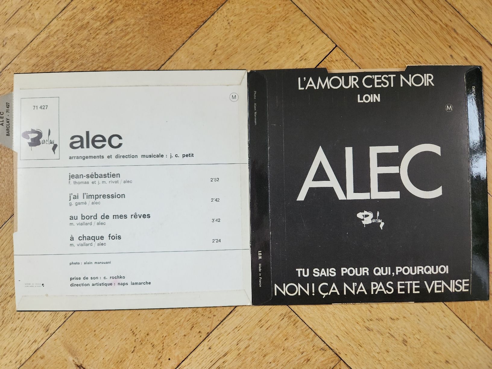 Schallplatten: Alec - lot de deux 45 tours – Gebraucht aus Territet von Cenh 1
