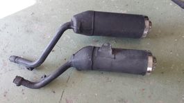 Auspuff Endtöpfe zu Honda NX 650 SD02 original 