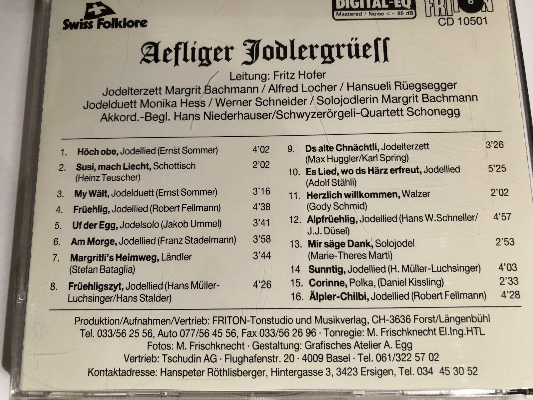 CD: Jodlerklub Aefligen – Usato da Arth venduto da Vrecam51 1