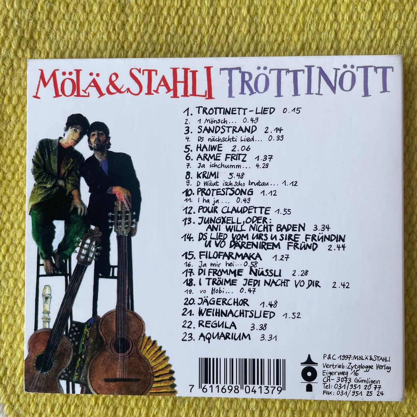CDs: MÖLÄ&STAHLI-TRÖTTINÖTT (DIGIPACK) – Gebraucht aus Rorschacherberg von CD-Roli 1