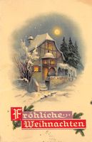 Weihnachten, schneebedecktes Haus