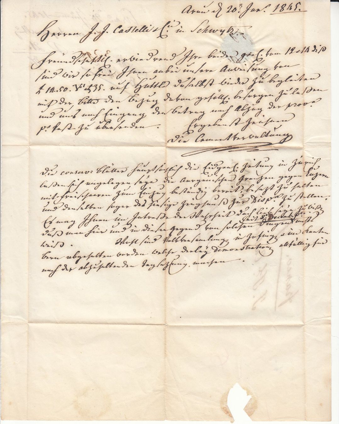 Tutti i francobolli: BoM Aarau 1845 – Usato da Bürglen TG venduto da StampGraf 3