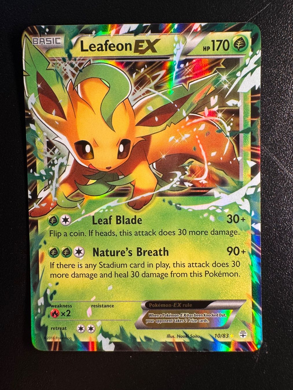 Pokémon Cartes à collectionner: Pokemon Leafeon EX GEN10 – D'occasion à Corticiasca par gio_yp69