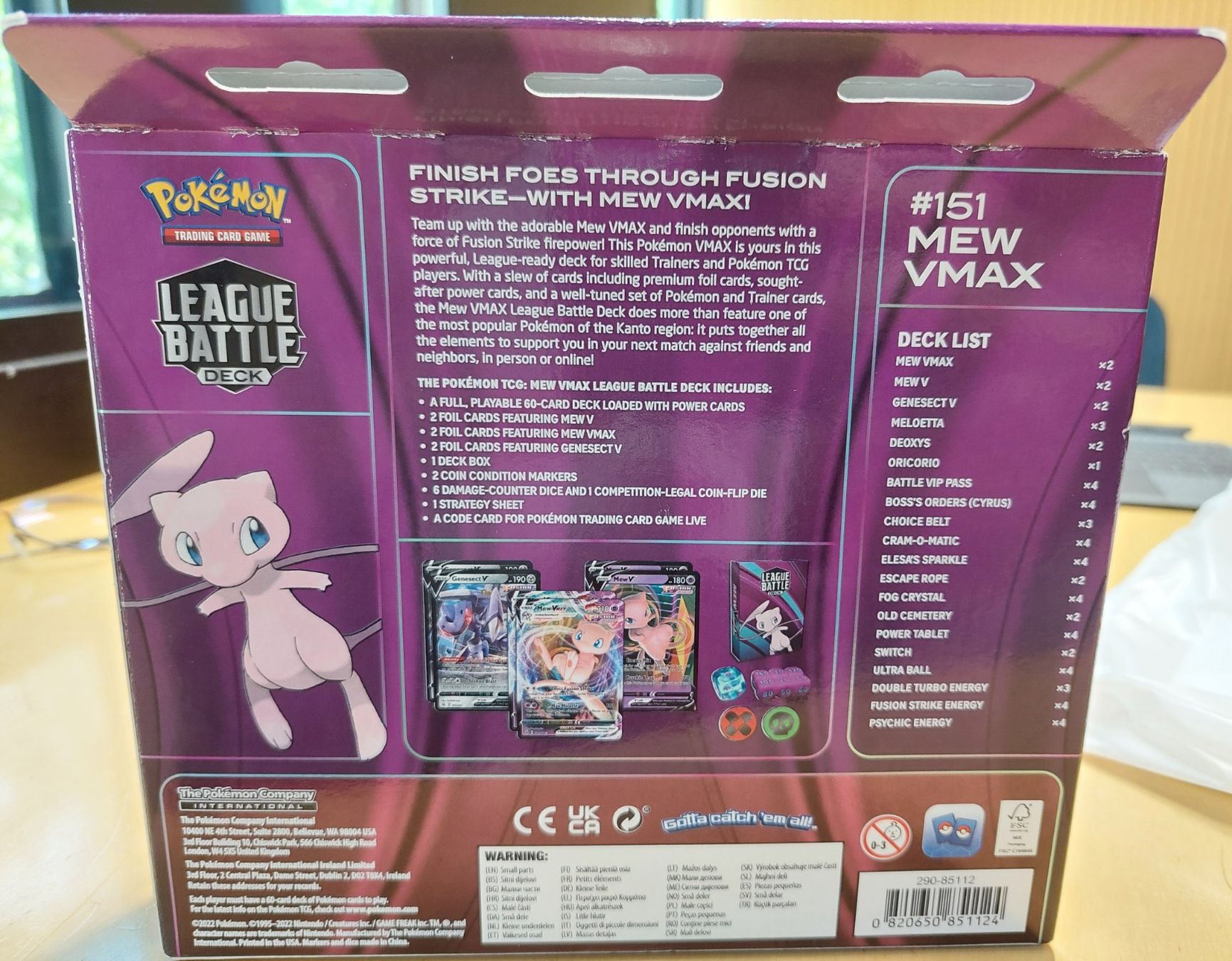 Pokémon Carte collezionabili: Pokemon - Mew VMax League Battle Deck – Nuovo e nell'imballaggio originale da Carona venduto da Siberia126 1