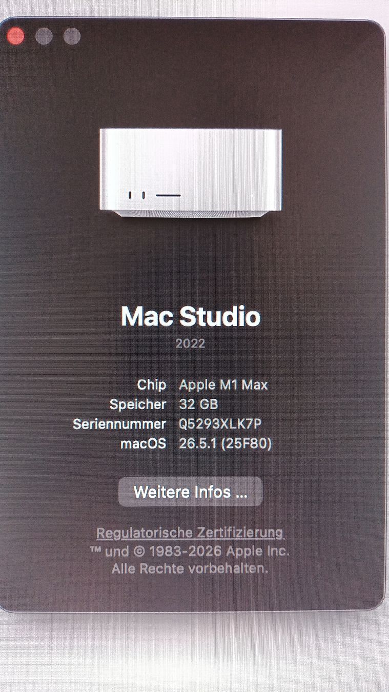 Apple PC: Apple Mac Studio M1 Max: 1TB, 32GB, 10/32 Core CPU/GPU 2022 – Usato da Belp venduto da Domibay78 4