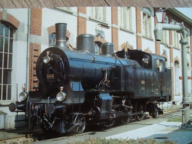 Cartoline postali: SBB Eb 3/5 5819 am 24.4.1984 – Nuovo e nell'imballaggio originale da Thun venduto da Abigboss