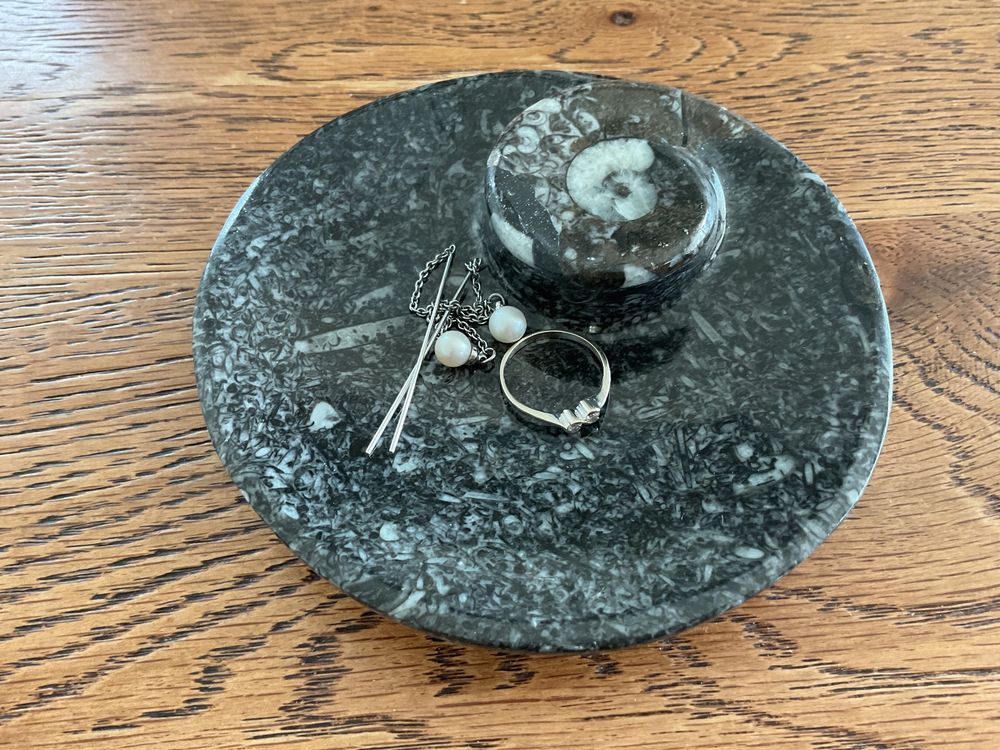 Cathedral Art Friends Schmuckschale – 10 Cm, Metall Mit Zinn-Finish Für Ringe & Co.