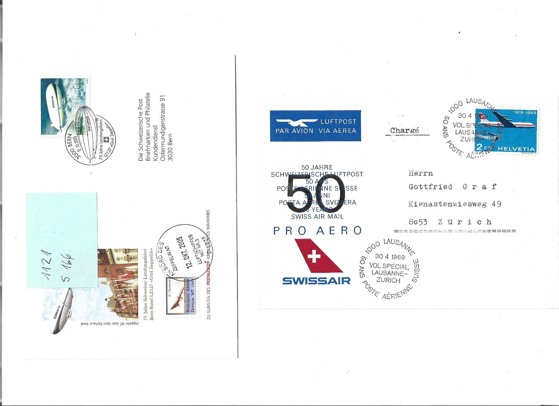 Tutti i francobolli: aviation 2 lettres – Usato da Delemont venduto da toutdubon11