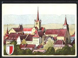 Payerne, Ortsansicht bei Tag