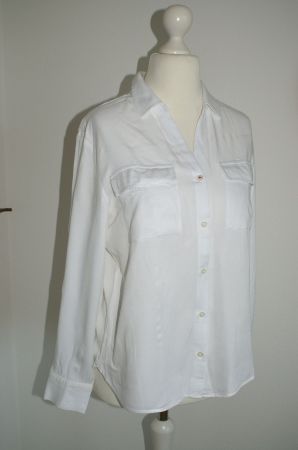 wollweiss Bluse von Street one, Gr. 36 eher Gr. 38
