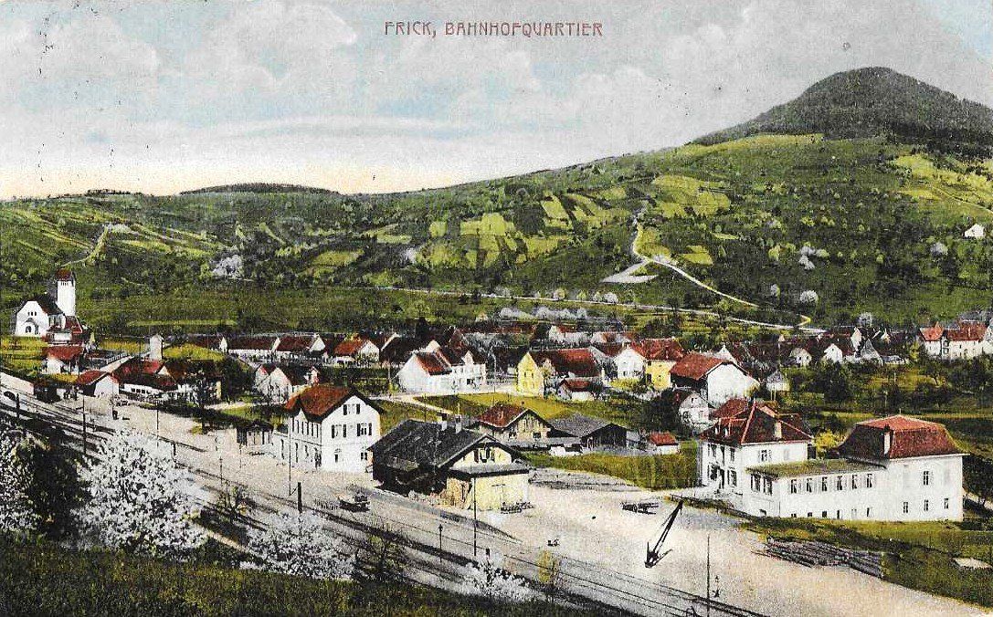 Cartoline postali: AK FRICK BAHN BAHNHOF 1920 – Usato da Schlossrued venduto da Aronliam