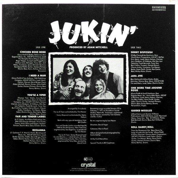 Dischi in vinile: Manhattan Transfer/Gene Pistilli: Jukin' LP – Nuovo (secondo la descrizione) da Steinhausen venduto da Vilivinili 1