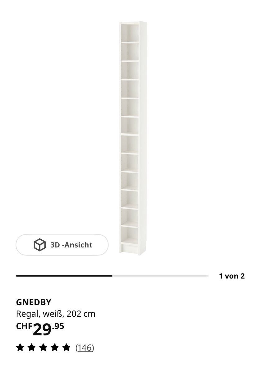 Scaffali: GNEDBY CD-REGAL IKEA – Usato da Zürich venduto da alyssum99