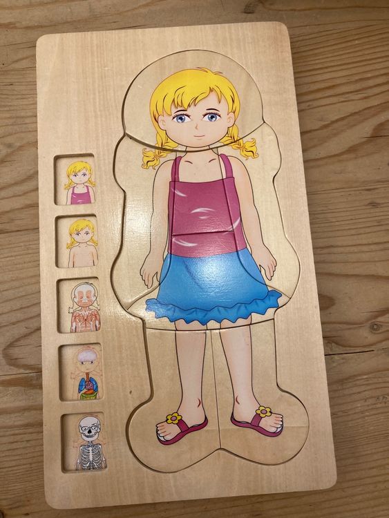 Holzpuzzle Körper Mädchen (Gebraucht) in Balsthal für CHF 10 – mit ...