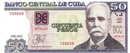 Cuba 50 Pesos Central America P-123 UNZ