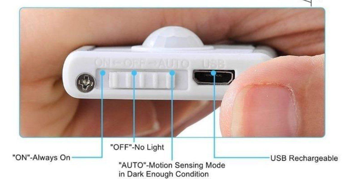 Lampade: LED Lichtleiste (20cm) mit Bewegungssensor + Akku – Nuovo e nell'imballaggio originale da Rorschacherberg venduto da elektrofreak 1
