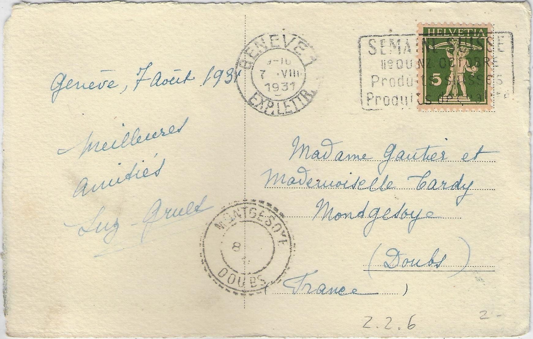 Cartes postales: Geneve - Coucher de Soleil - Dampfschiff – D'occasion à Ettingen par Kartenplanet 1