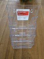 Prospekt Halter A5 4 Stufig Transparent