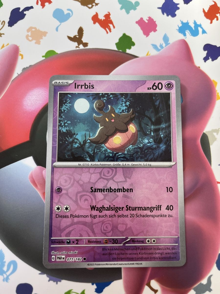 Pokémon Carte collezionabili: Irrbis 077 Reverse Holo Pokemon Paradoxrift – Nuovo (secondo la descrizione) da Aarburg venduto da Barnetta07
