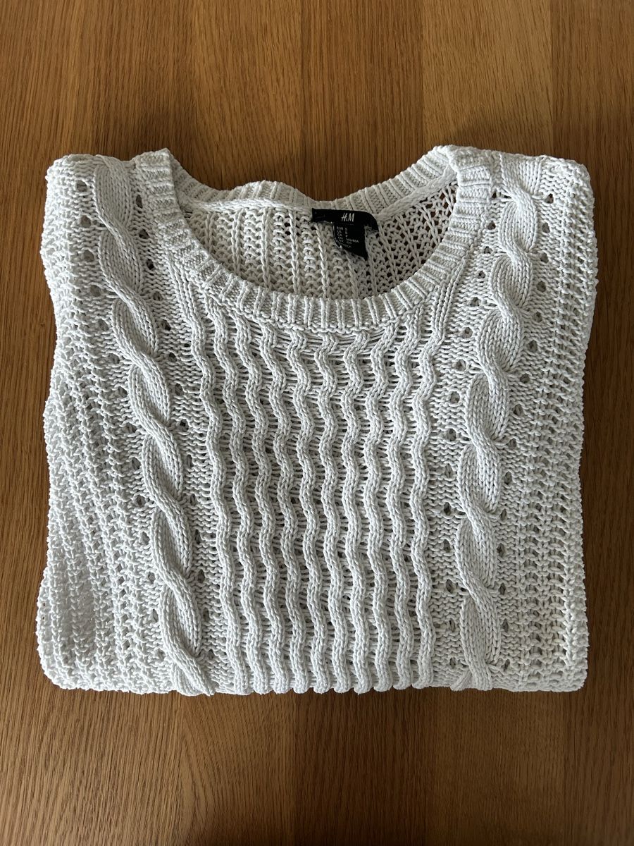 H&M Maglioni & Felpe: H&M Strickpullover Gr. S Weiss – Usato da Schwarzenbach SG venduto da bienchen22 2