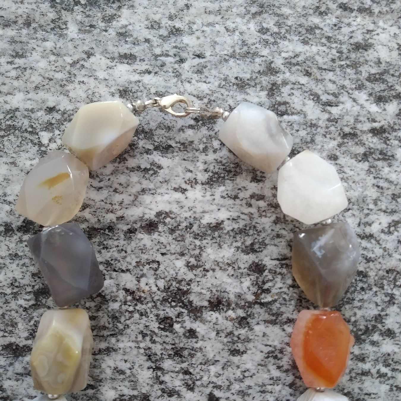 Catenine: Edelsteinkette Achat – Nuovo e nell'imballaggio originale da Münchenbuchsee venduto da Cori1968 1