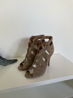 Azzedine Alaia talons hauts Sandals suede bout ouvert