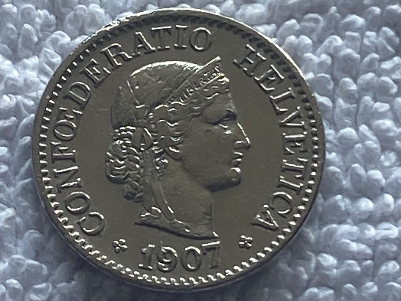 Tutti le monete: 10 centimes/rappen 1907 – Usato da Nyon venduto da Ilmi09