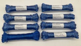 8x Wäschleine mit Textilkern à 20m